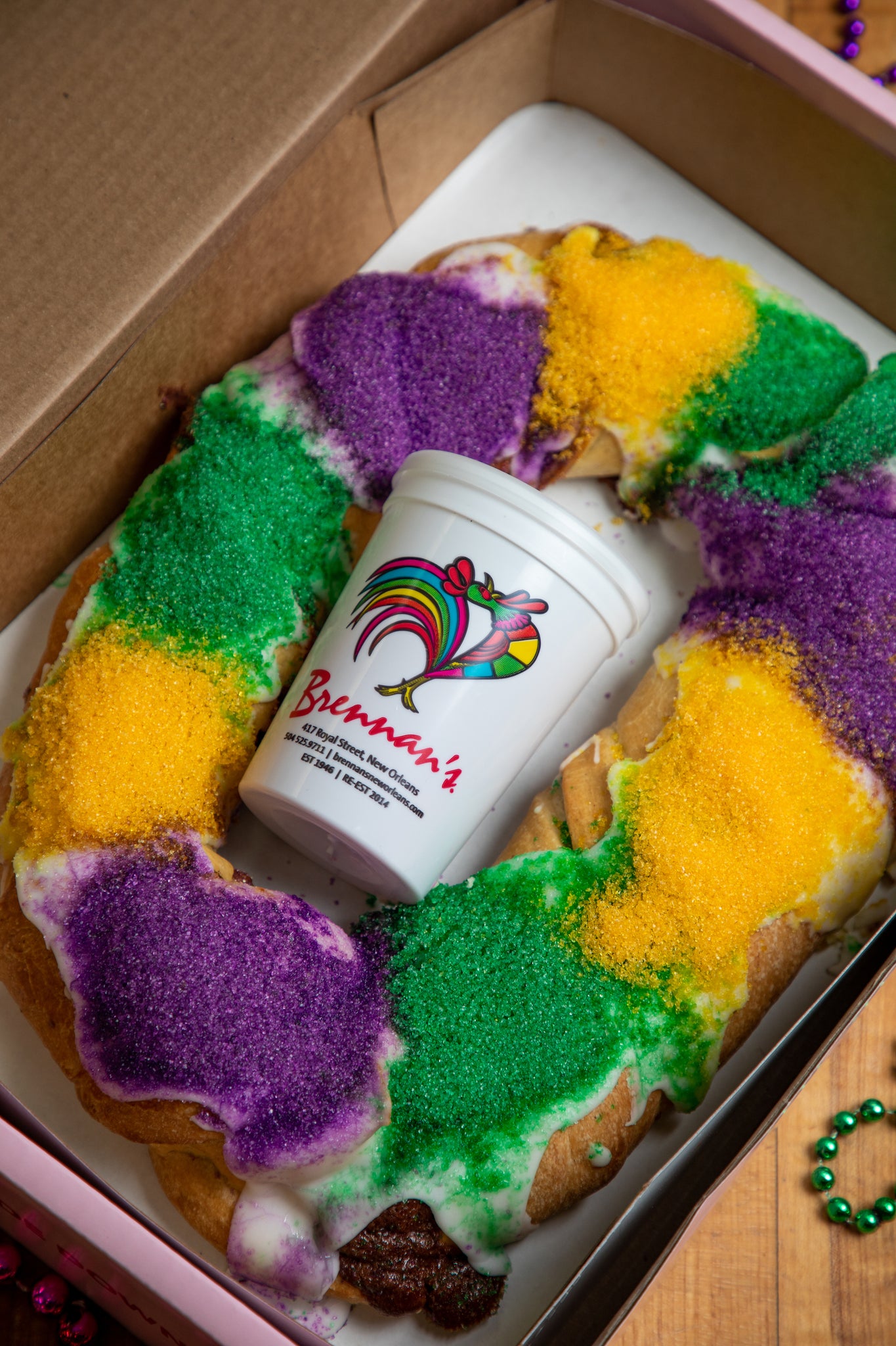 Traditional King Cake - Shipped – King Cakes by Brennan's